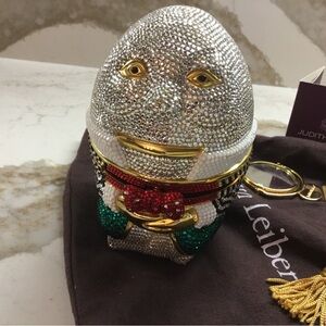 Judith Leiber Humpty Dumpty Crystals Minaudiere! EX Condition!
